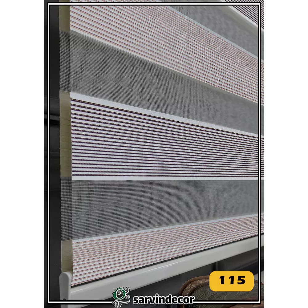 پرده زبرا پلیسه ریز 5006 در 4 رنگ — تصویر ۳