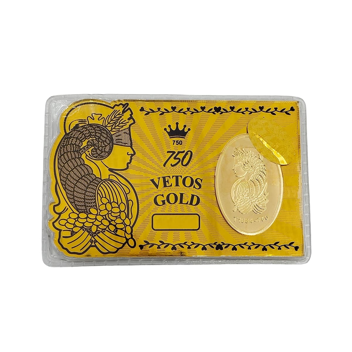 طلا گرمی 18 عیار 0.5 گرم – 500 سوت طرح ملکه – کارت طلایی — تصویر ۵