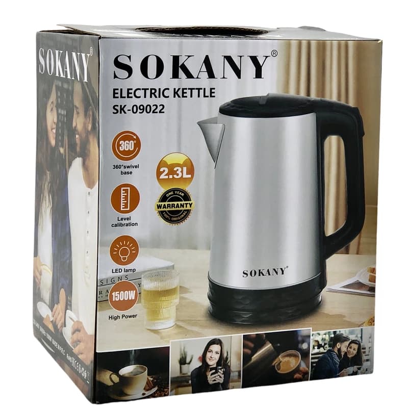 کتری برقی سوکانی مدل SK-09022 گنجایش 2.3 لیتر — تصویر ۴