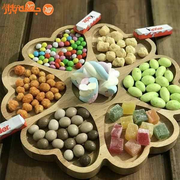 اردوخوری چوبی قلبی 7 خانه — تصویر ۳