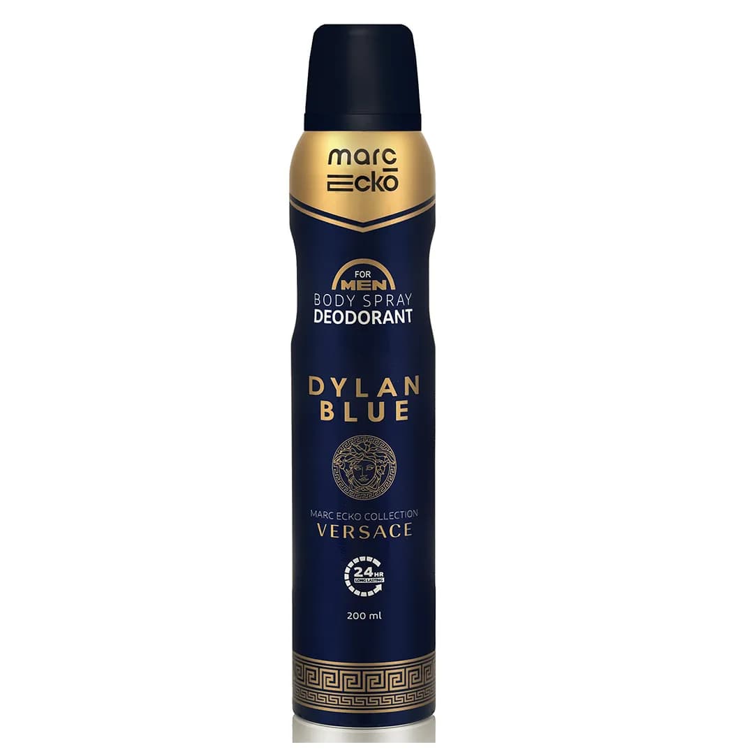اسپری بدن مردانه مارک اکو مدل دیلان بلو DYLAN BLUE حجم 200 میل marc ecko