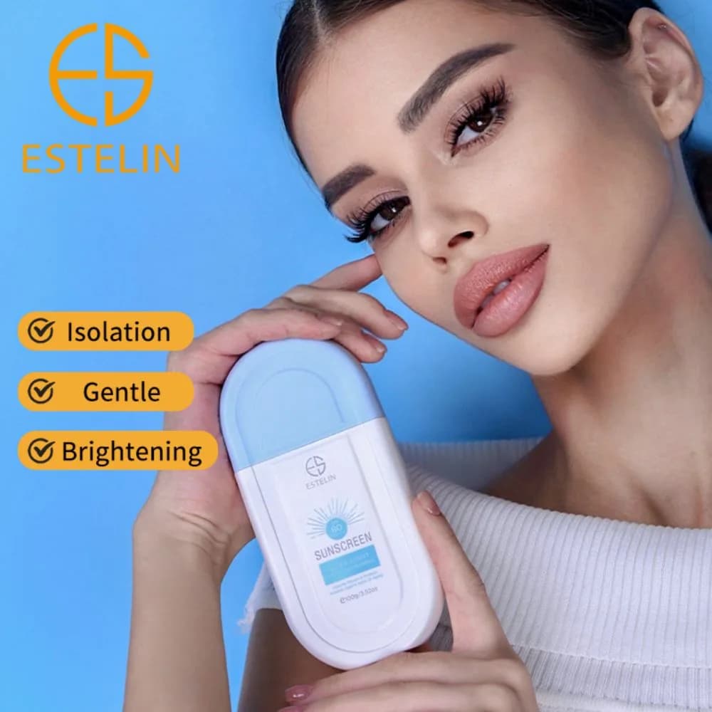 کرم ضدآفتاب استلین SPF80 بی رنگ 100 میل ا Sunscreen Estelin SPF80 — تصویر ۵