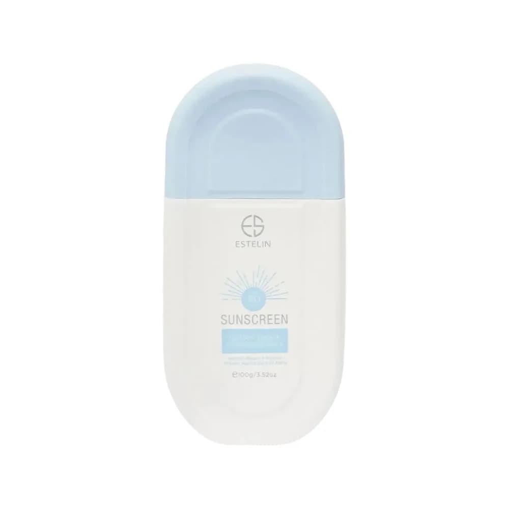 کرم ضدآفتاب استلین SPF80 بی رنگ 100 میل ا Sunscreen Estelin SPF80 — تصویر ۲