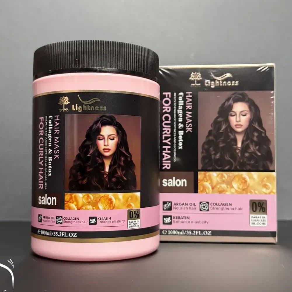 شامپو و ماسک مو لایتنس مخصوص موهای فر ا Lightness Shampoo and Hair Mask for Curly Hair — تصویر ۳