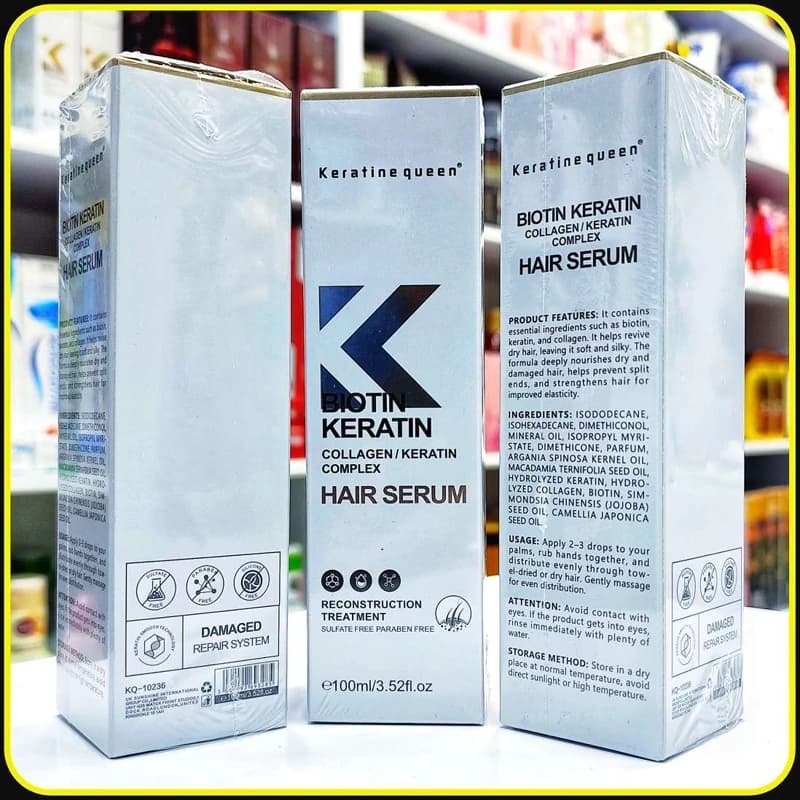 سرم مو بیوتین کراتین کویین | Biotin Keratin Queen Hair Serum — تصویر ۵