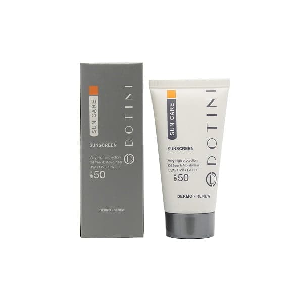 ضدآفتاب دوتینی SPF50 فاقد رنگ مدل sun care مناسب پوست چرب حجم 50 میلی لیتر