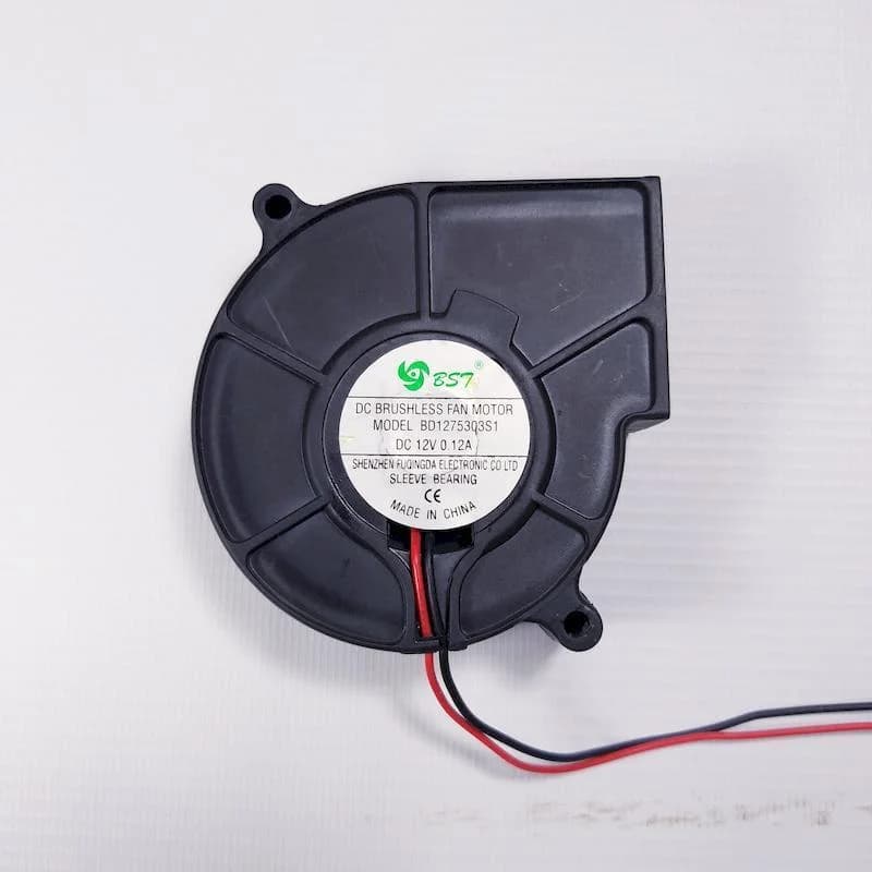 فن براشلس حلزونی 12v قطر9cm (بزرگ)