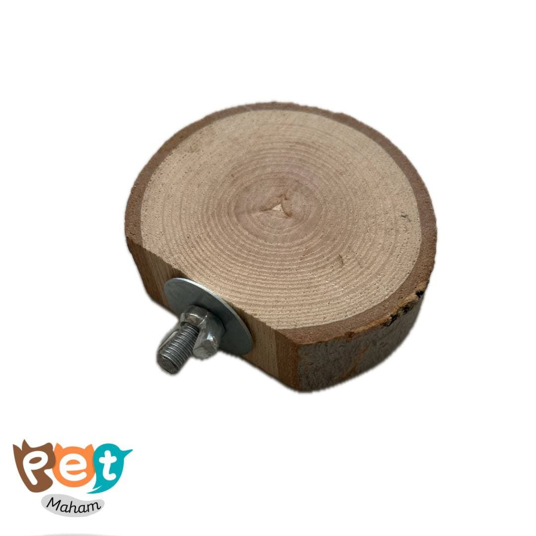 نشیمن پرنده مدل نشیمن چوب طبیعی کالباسی کد 1020 — تصویر ۷