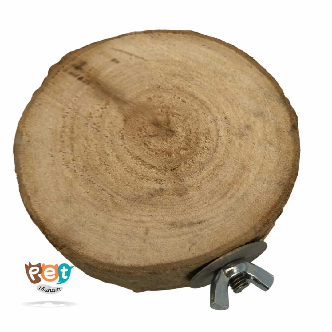 نشیمن پرنده مدل نشیمن چوب طبیعی کالباسی کد 1020