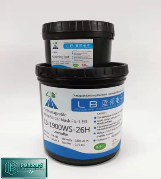 رنگ سفید یک کیلویی UV برند LB — تصویر ۳