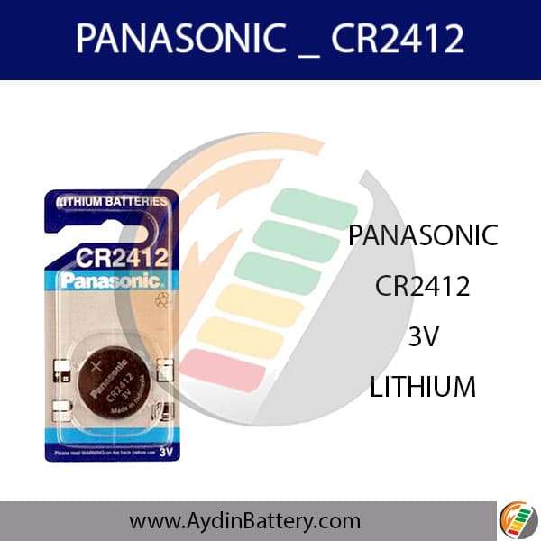 باتری سکه ای لیتیومی پاناسونیک PANASONIC-CR2412