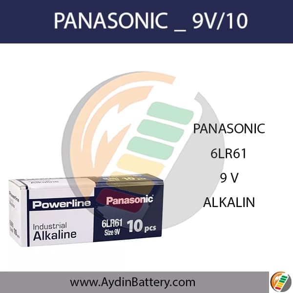 باتری کتابی آلکالاین پاناسونیک PANASONIC-9V10