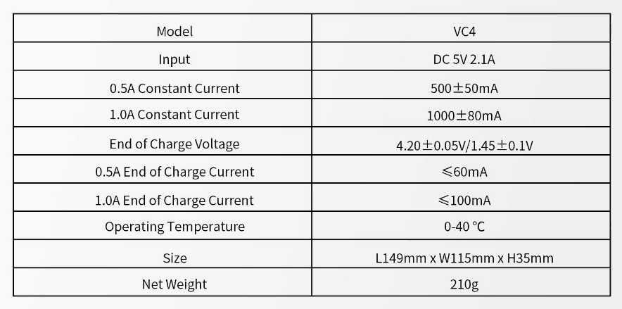 شارژر اکستارXTAR CHARGER VC4 — تصویر ۳