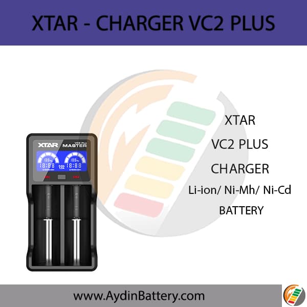 شارژر اکستارXTAR CHARGER VC2PLUS — تصویر ۲