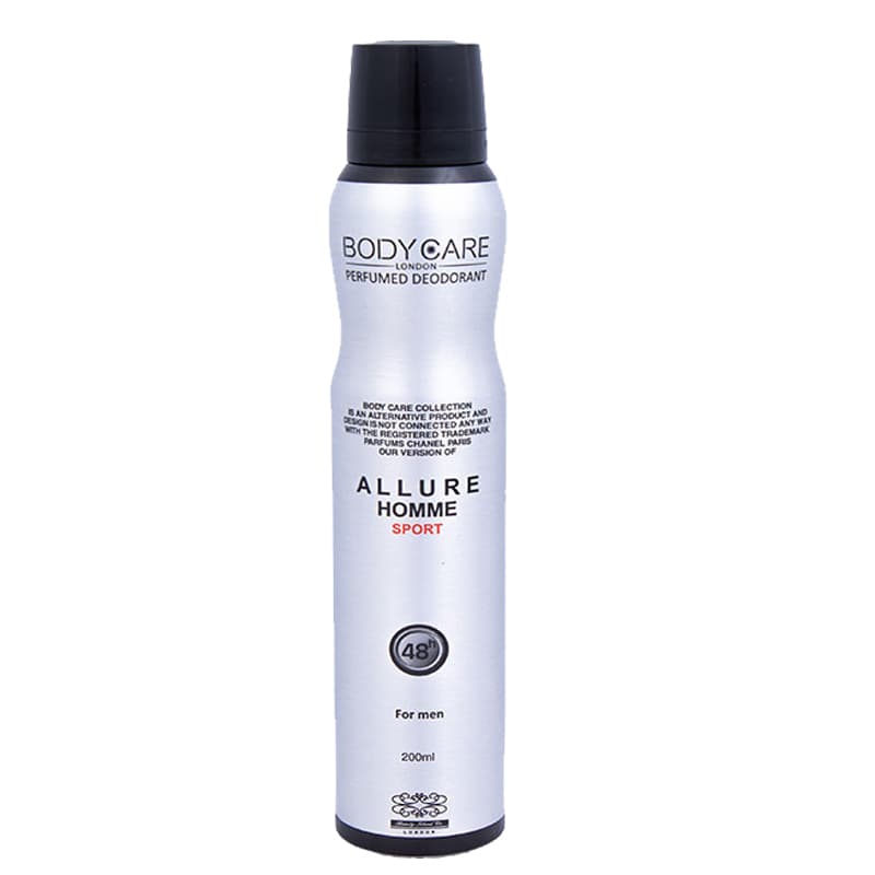 اسپری خوشبو کننده بدن مردانه بادی کر مدل ALLURE HOMME حجم 200 میلی لیتر