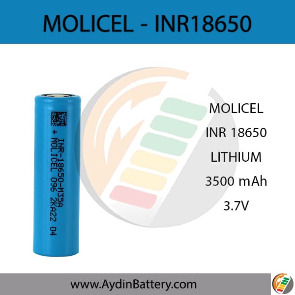 باتری قابل شارژ لیتیوم یون مولیسل MOLICEL INR18650 _ 3500mAh