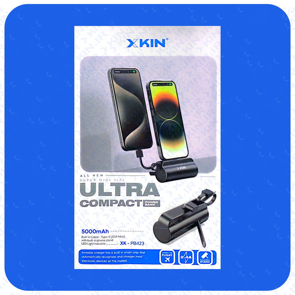 پاوربانک ایکس کین مدل XK-PB423 ظرفیت 5000 میلی آمپر ساعت مشکی — تصویر ۷