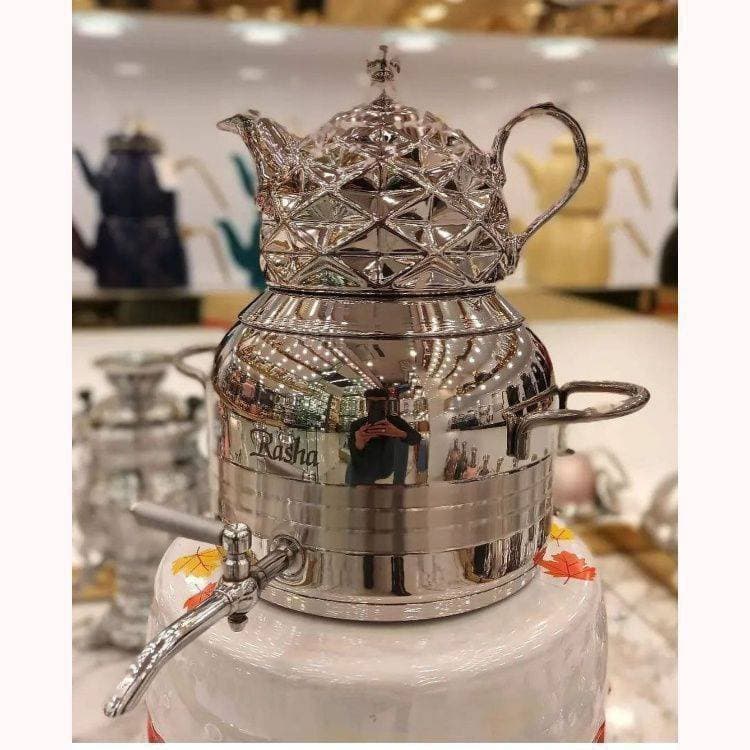 کتری قوری راشا نقره ای با ضمانت