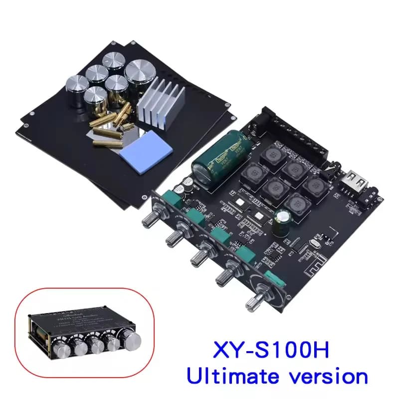 ماژول آمپلی فایر صوتی بلوتوث دار دو کاناله 50 وات + ساب 100 وات مدل XY-S100H — تصویر ۱۰