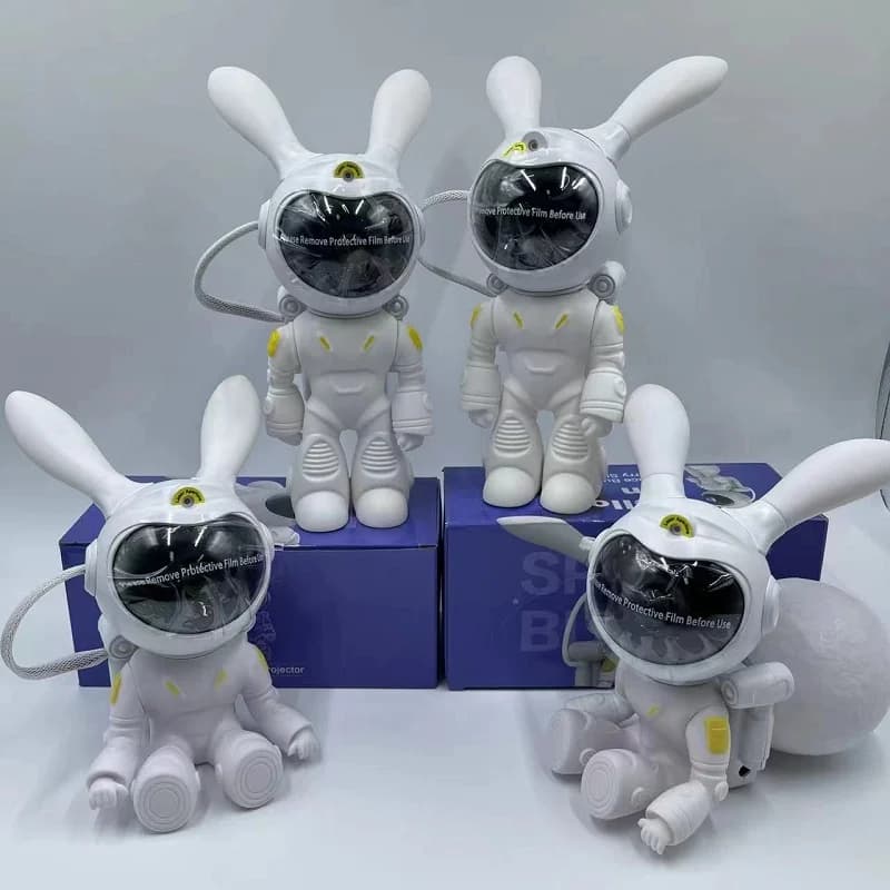 چراغ پروژکتور فضانورد مدل Moon Bunny با نور کهکشانی و کنترل از راه دور — تصویر ۱۰