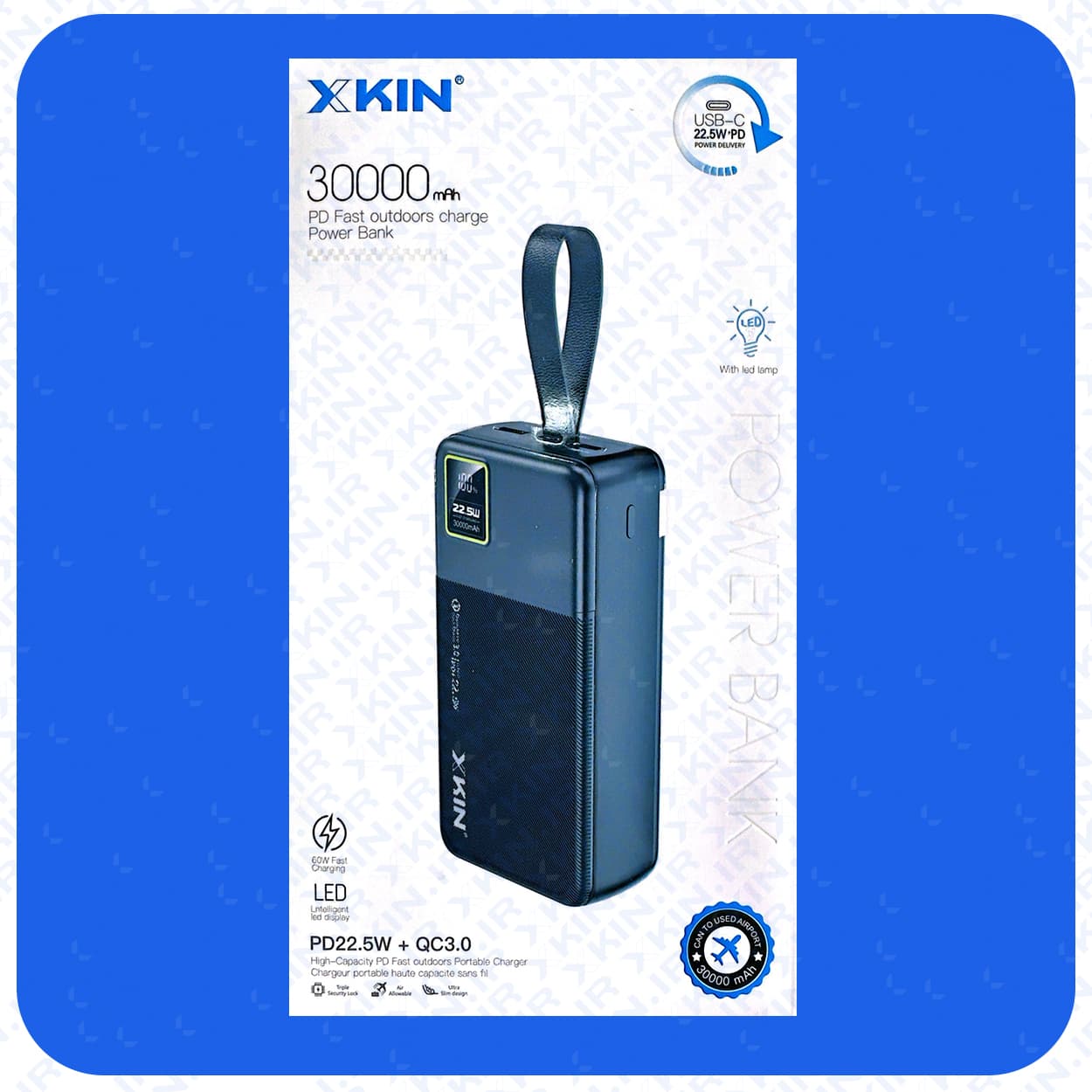 پاوربانک ایکس کین مدل XK-PB225 ظرفیت 30000 میلی آمپر ساعت — تصویر ۶