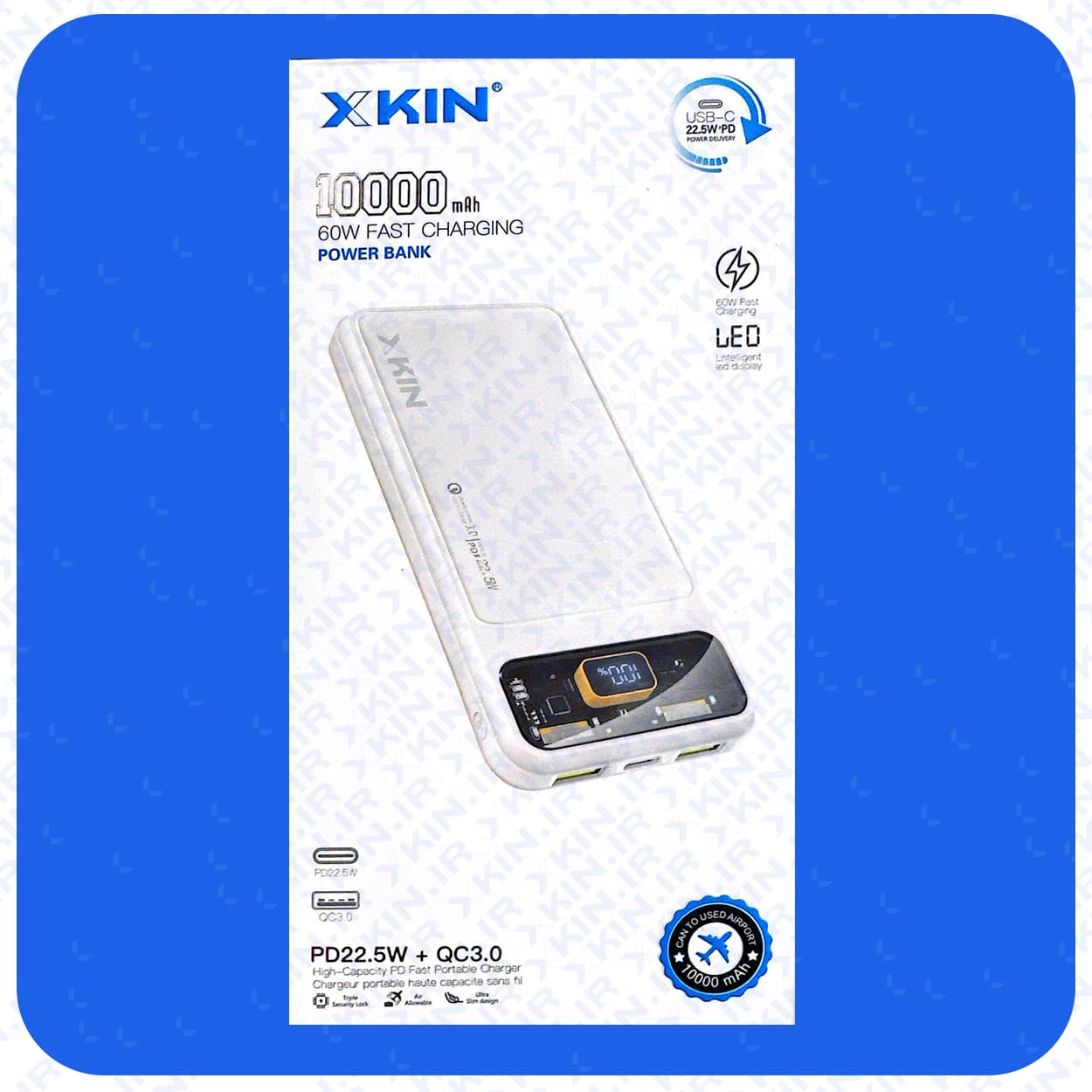 پاوربانک ایکس کین مدل XK-PB211 ظرفیت 10000 میلی آمپر ساعت | Xkin — تصویر ۸