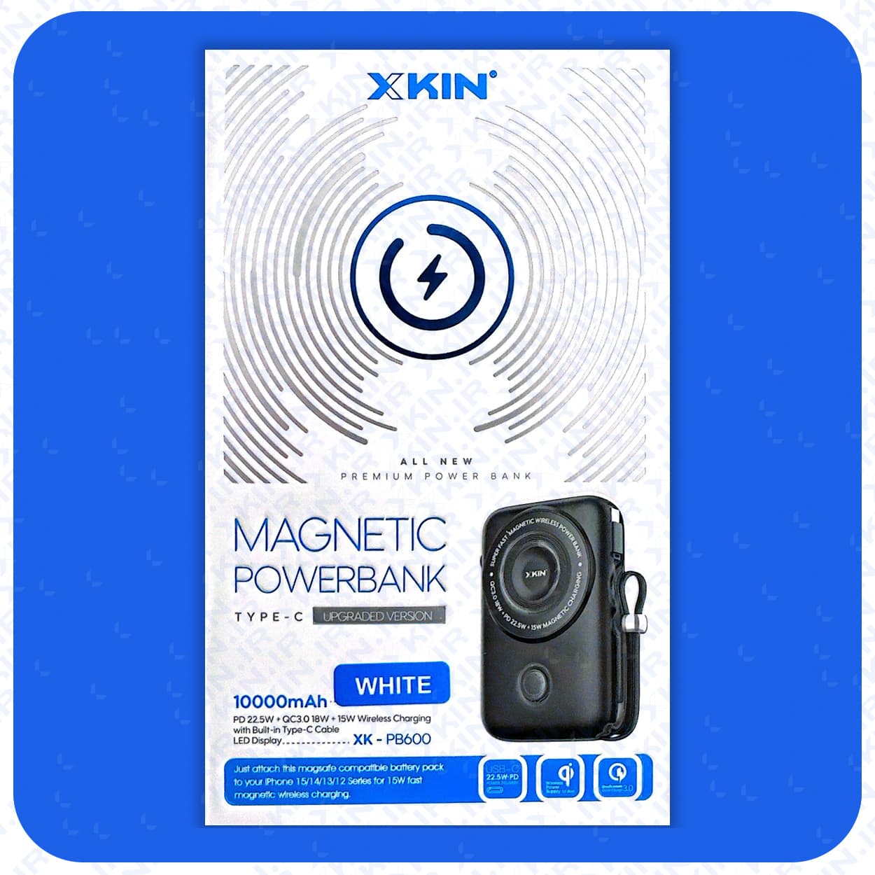 پاوربانک ایکس کین مدل XK-PB600ظرفیت 10000 میلی آمپر ساعت