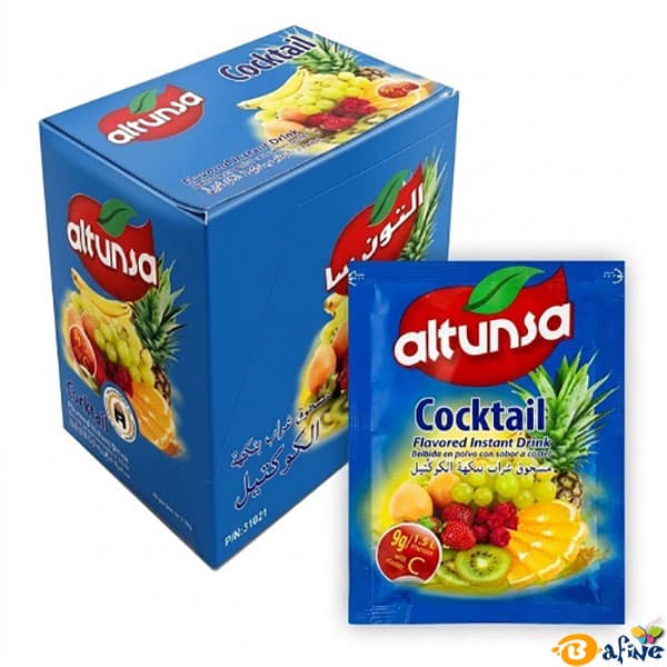 پودر شربت فوری هفت میوه (کوکتل) آلتونسا بسته ۲۴ عددی