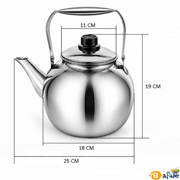 کتری استیل آوا مدل خمره‌ای ۴ لیتری — تصویر ۷