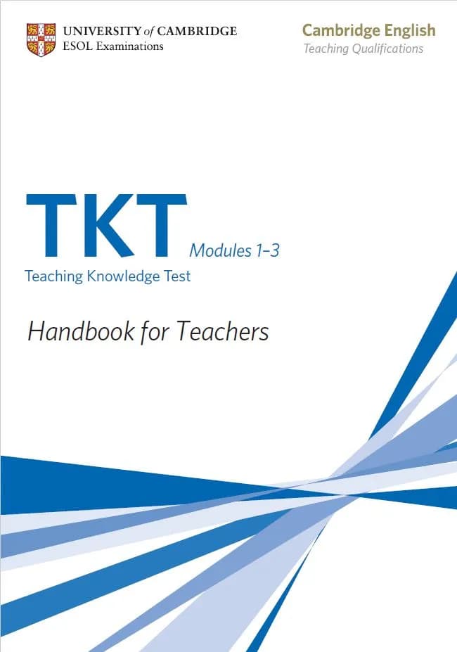 دانلود کتاب Cambridge English TKT Modules 1-3: Handbook for Teachers