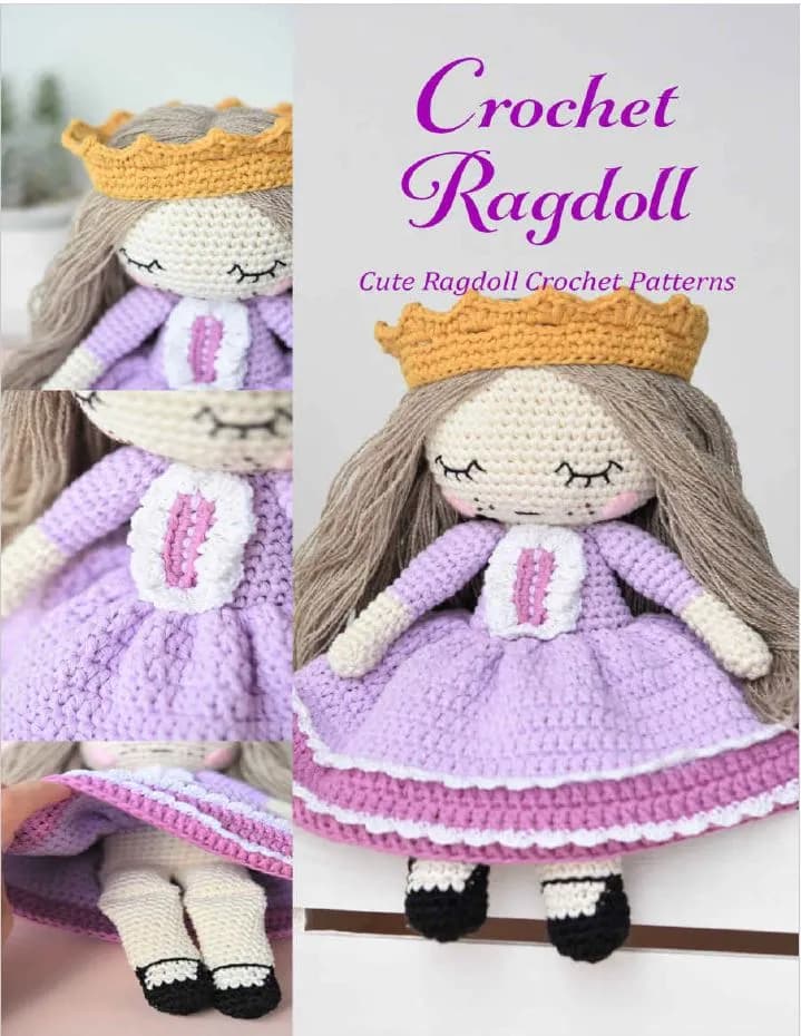 دانلود کتاب Crochet Ragdoll: Cute Ragdoll Crochet Patterns — تصویر ۳
