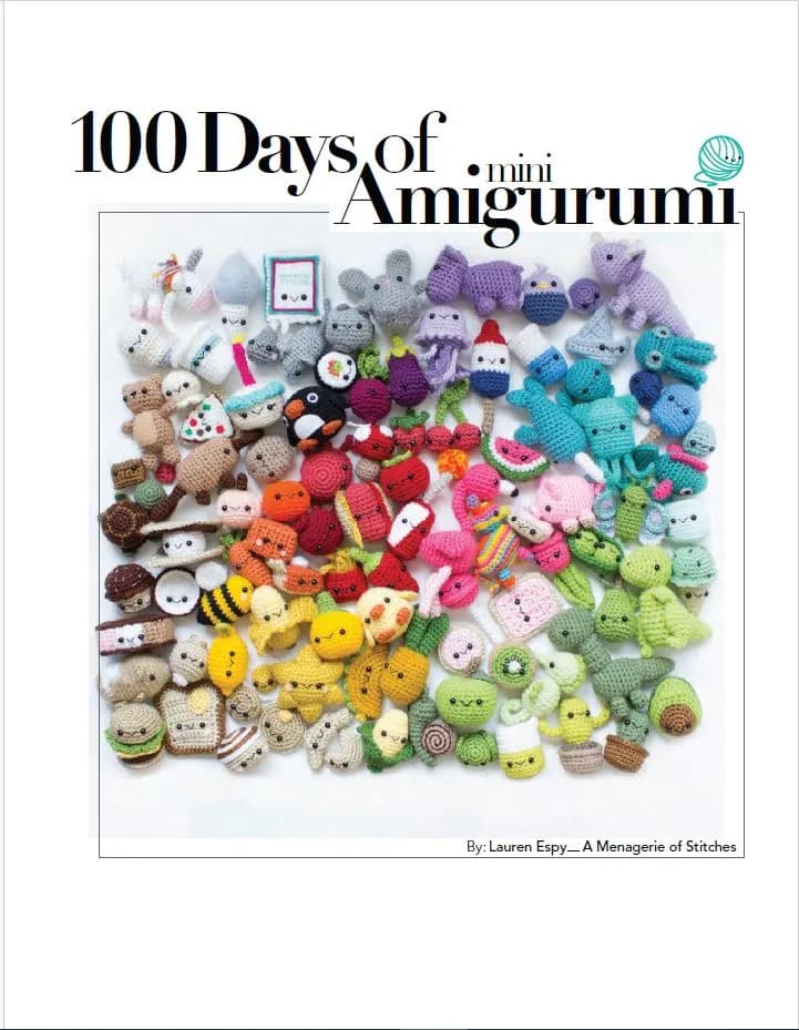 دانلود کتاب 100 Days of Mini Amigurumi VOL 1