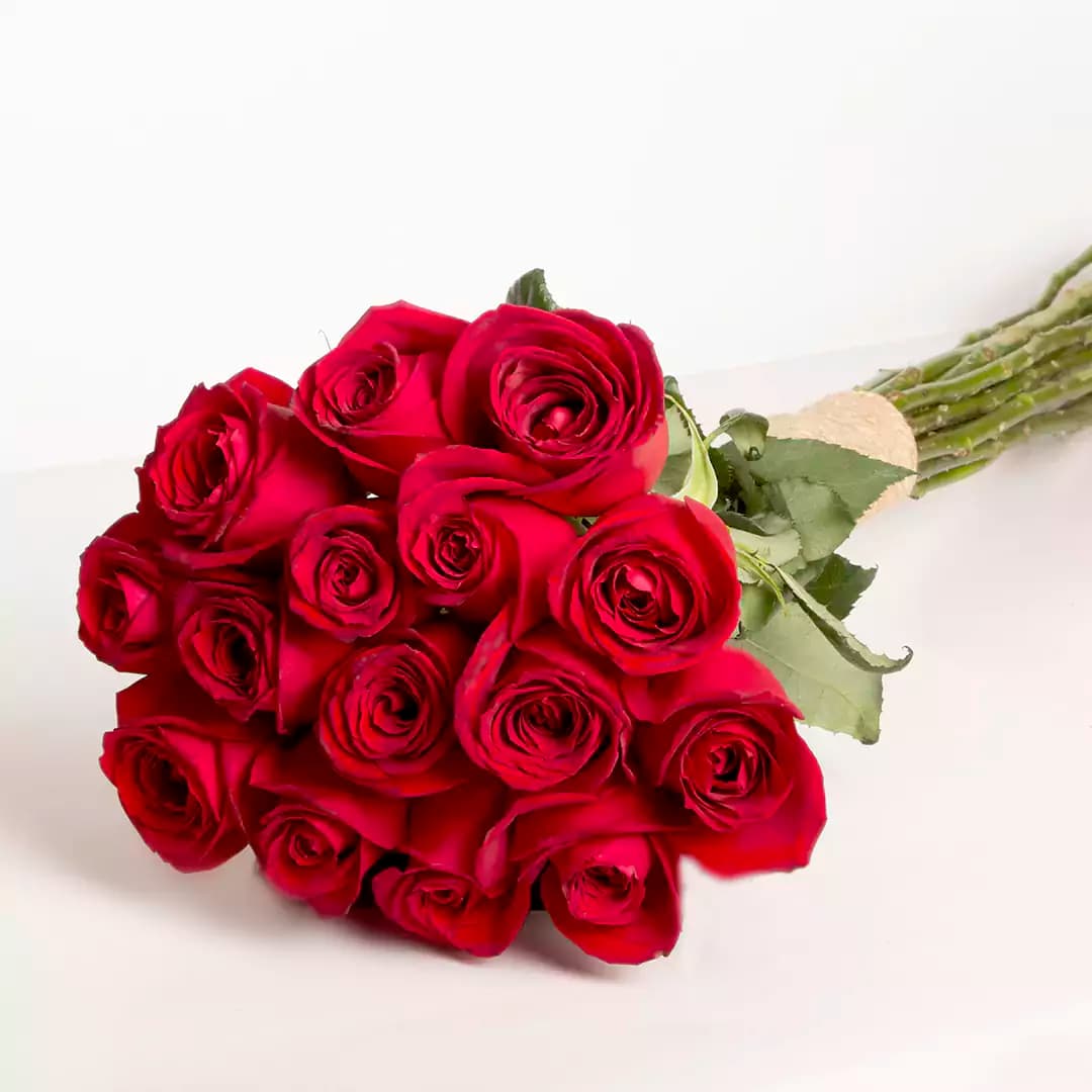 دسته گل رز هلندی قرمز کد 21323|باختر🌹 — تصویر ۴