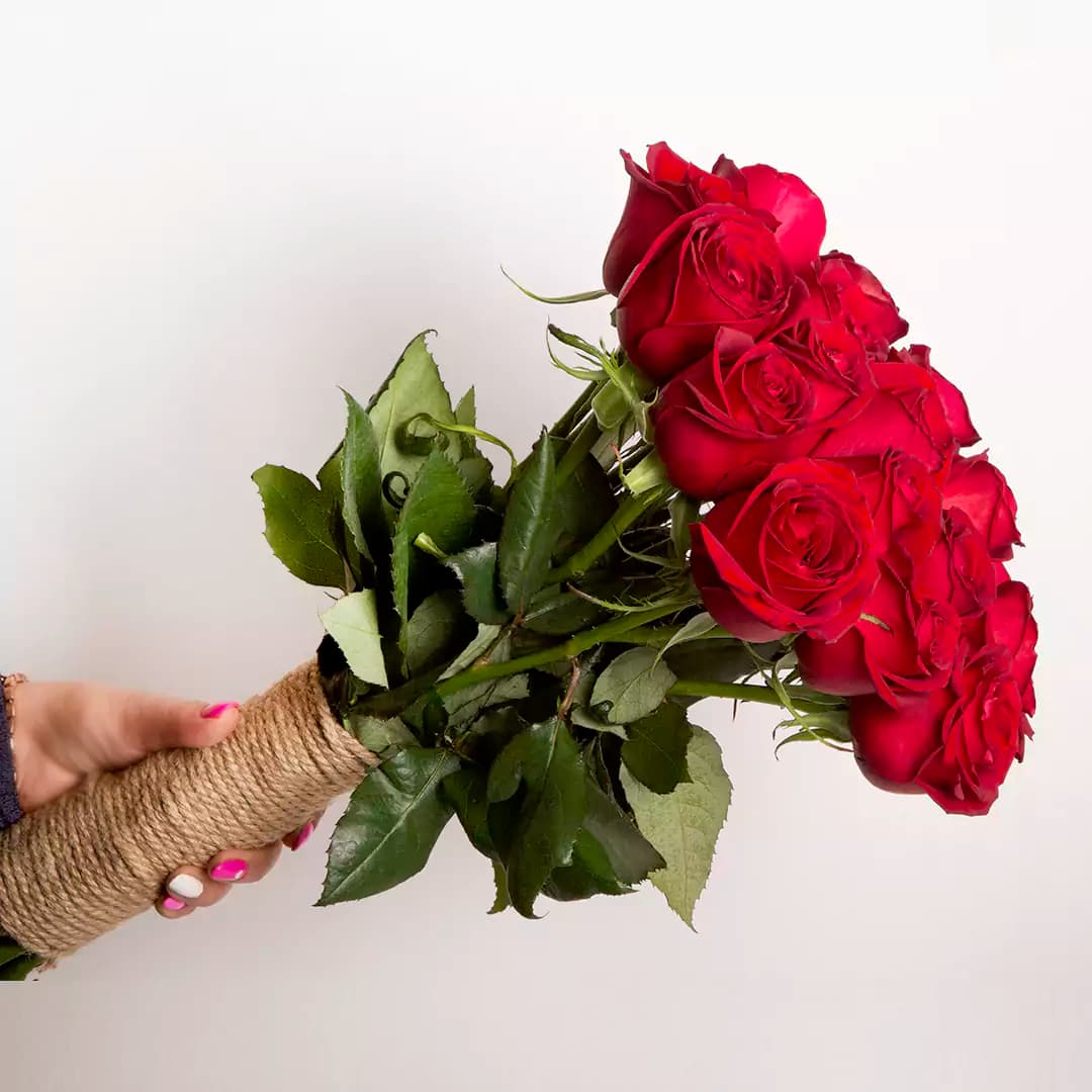 خریددسته گل رز هلندی کد 21310|باختر🌹