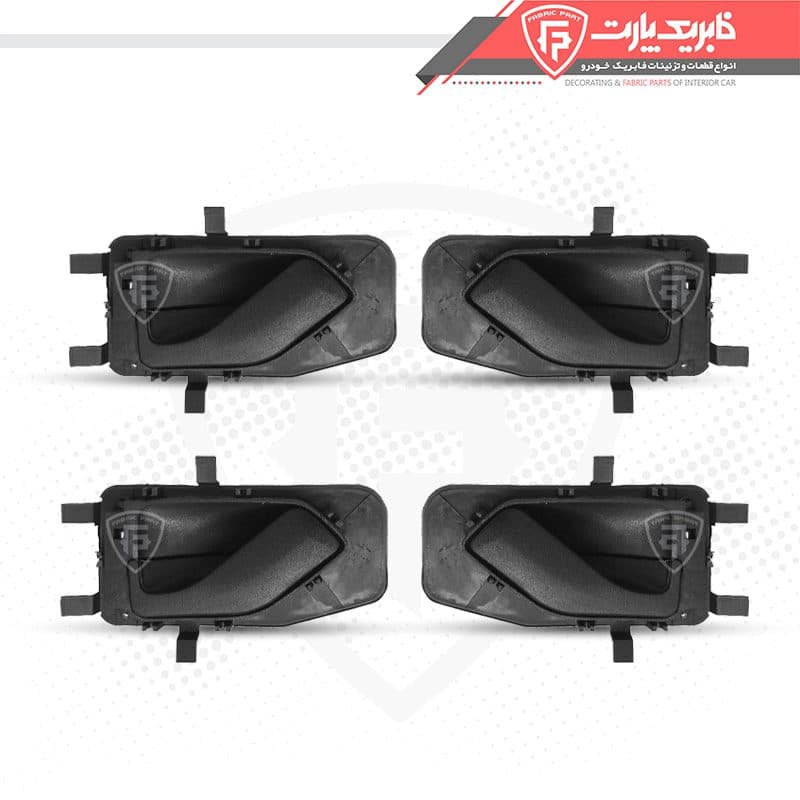 مجموعه دستگیره درب بازکن رودری پژو 405 قدیم مشکی_ دست کامل