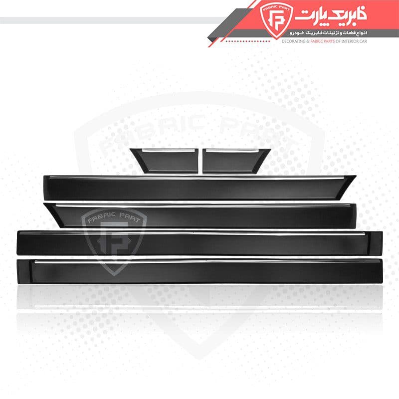 زه پلاستیکی روی درب پژو پارس کامل ( زه نقره ای پلاستیکی )