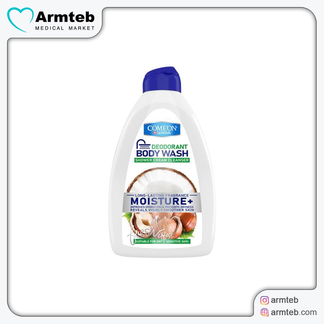 شامپو بدن کرمی کامان مدل Moisture مناسب پوست خشک و حساس 510 میلی لیتر
