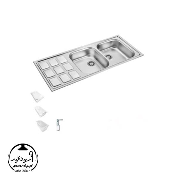 سینک ظرفشویی توکار کد 368 اخوان — تصویر ۴