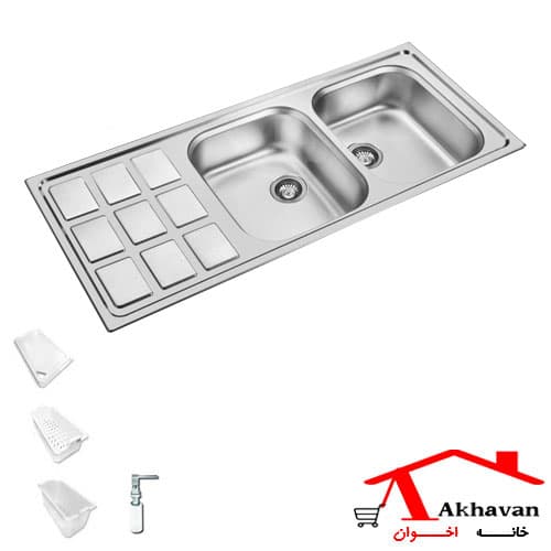 سینک ظرفشویی توکار کد 368 اخوان — تصویر ۵