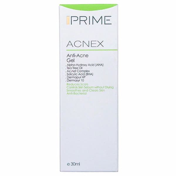 ژل ضد جوش پرایم مدل Acnex مناسب پوست چرب حجم 30 میلی لیتر — تصویر ۳