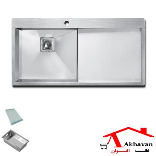 سینک ظرفشویی توکار کد 350 اخوان — تصویر ۳