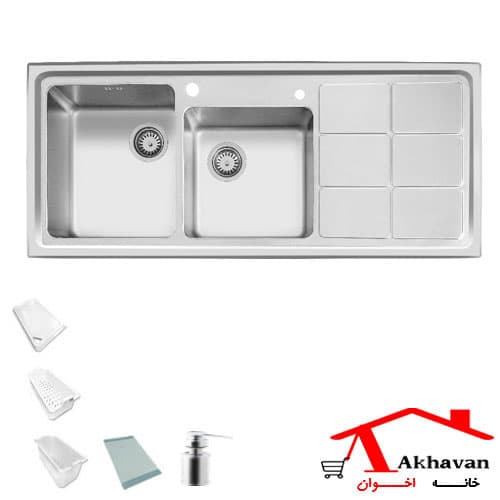 سینک ظرفشویی توکار کد 304 اخوان
