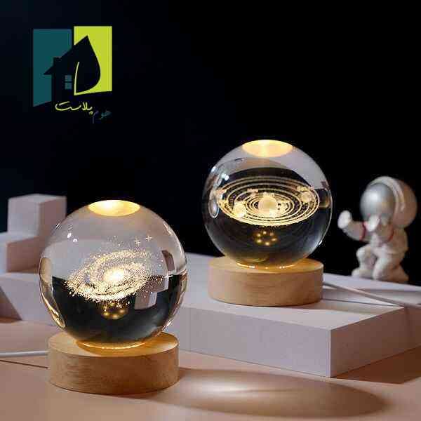 مینی چراغ خواب مدل گوی شیشه ای 3D — تصویر ۸