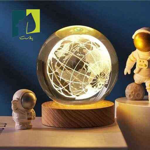 مینی چراغ خواب مدل گوی شیشه ای 3D — تصویر ۷