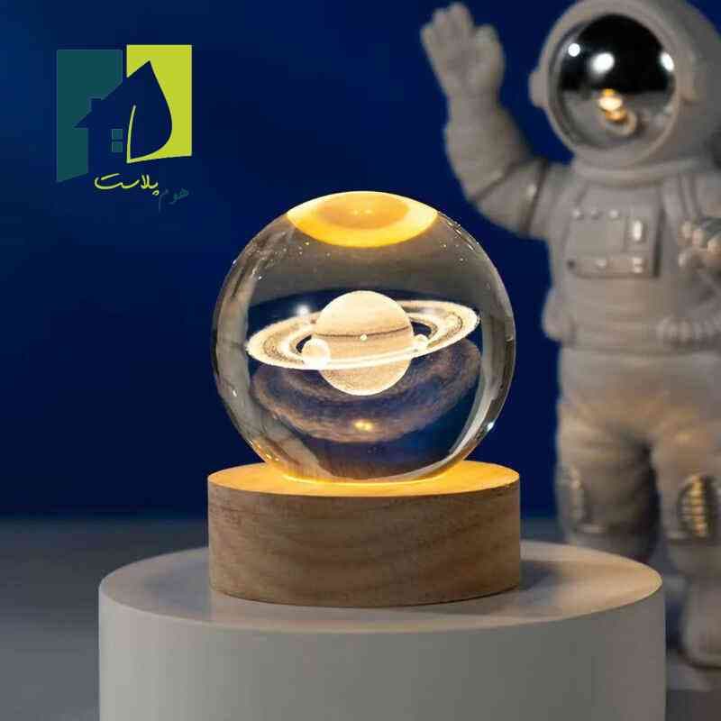 مینی چراغ خواب مدل گوی شیشه ای 3D — تصویر ۴