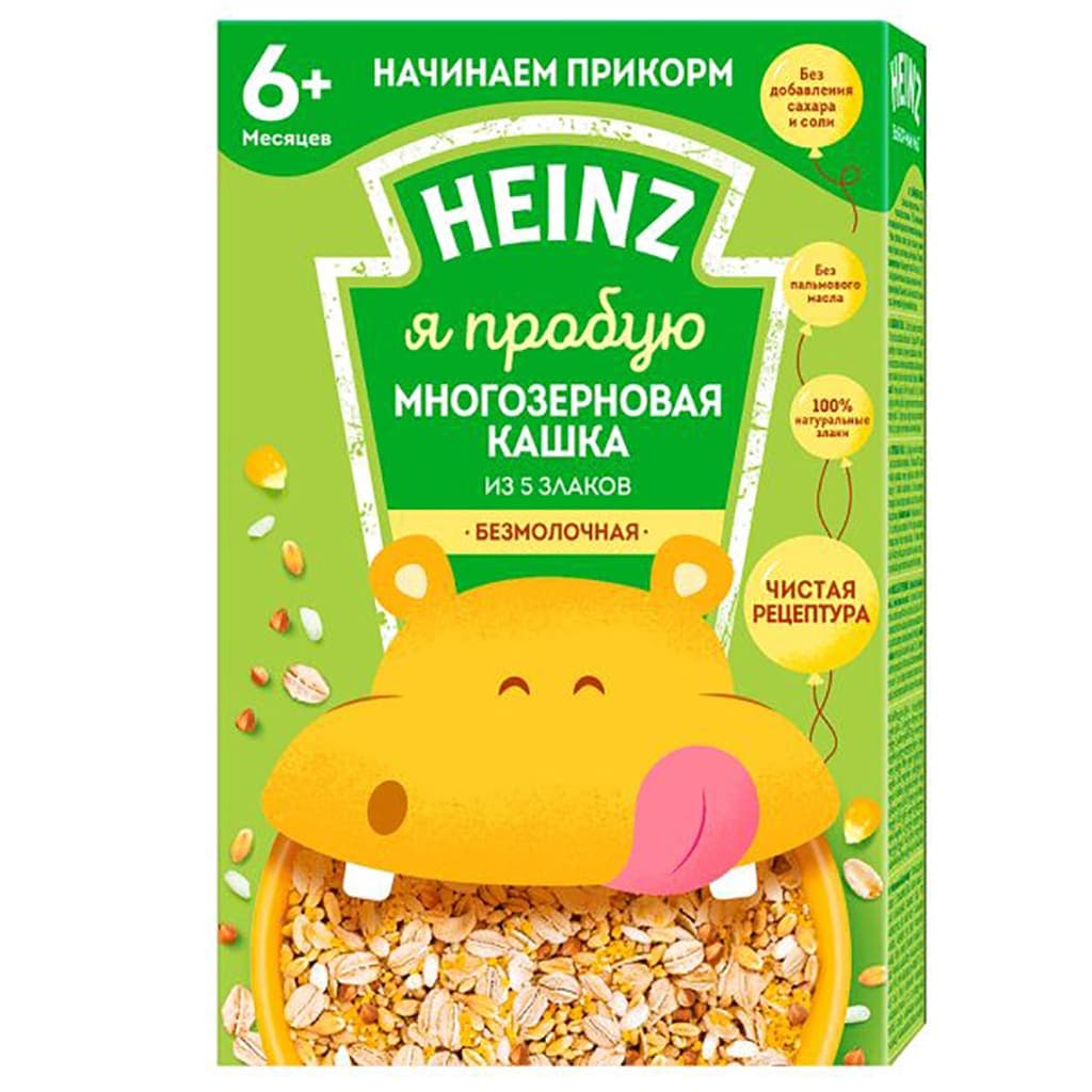 سرلاک پنج غله بدون شیر 6+ ماه هاینز Heinz