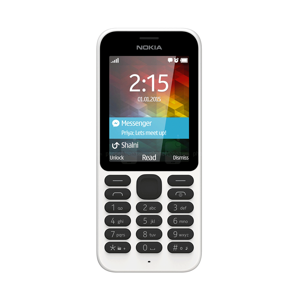 قاب و شاسی کامل گوشی نوکیا Nokia 215 Dual SIM مشکی | درجه یک