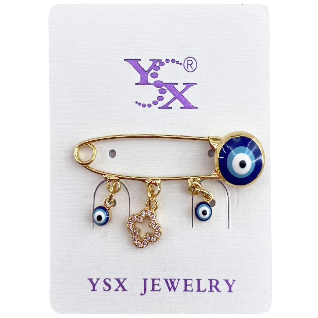 سنجاق سینه لباس چشم نظر طرح پا YSX