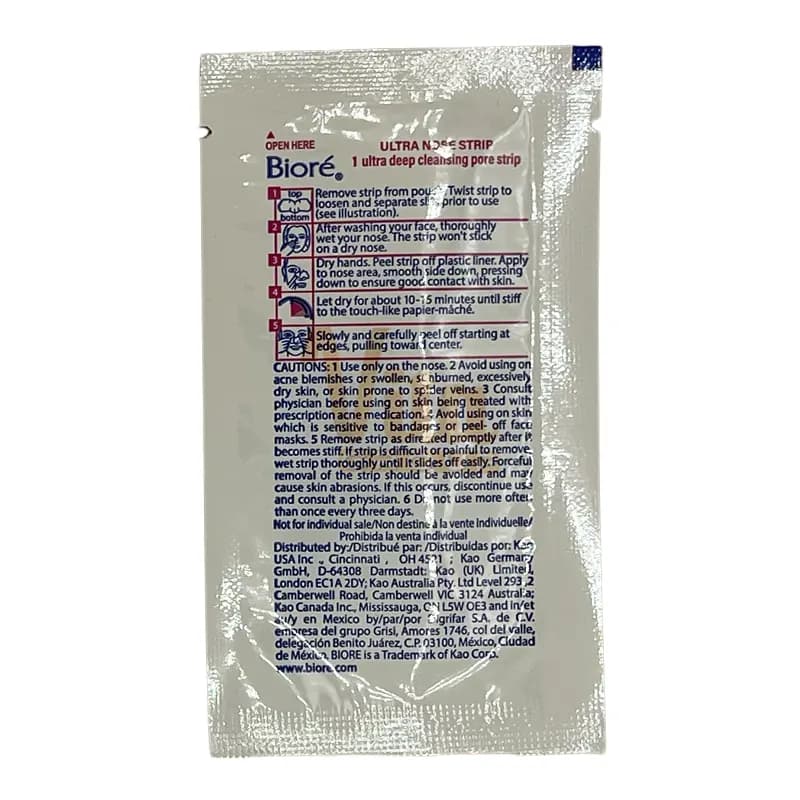 چسب بینی بیوره biore ژاپنی مدل Ultra Deep Cleansing بسته 6 عددی — تصویر ۷