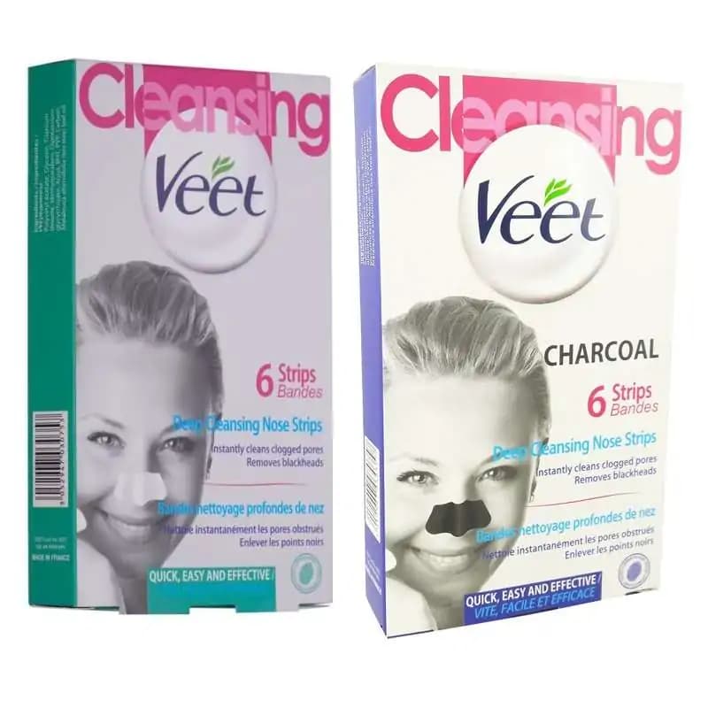 چسب بینی جوش سر سیاه ویت veet مدل معمولی دو بسته 6 عددی